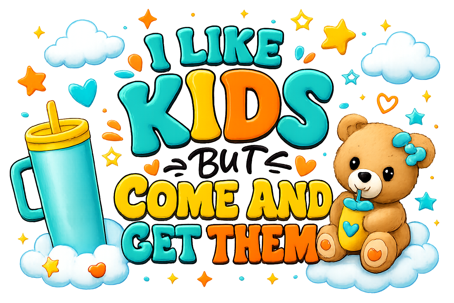 I Like Kids But Come Get Them Funny Daycare T-Shirt